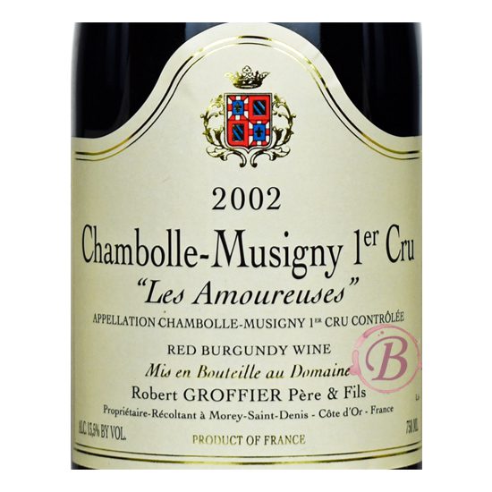 Groffier Chambolle-Musigny 1er Les Amoureuses